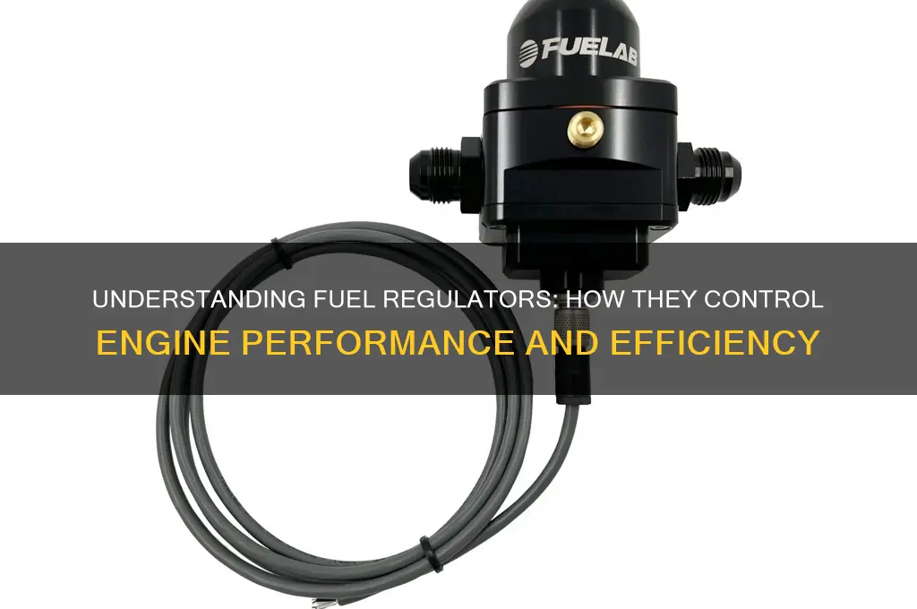 how do fuel regulators work