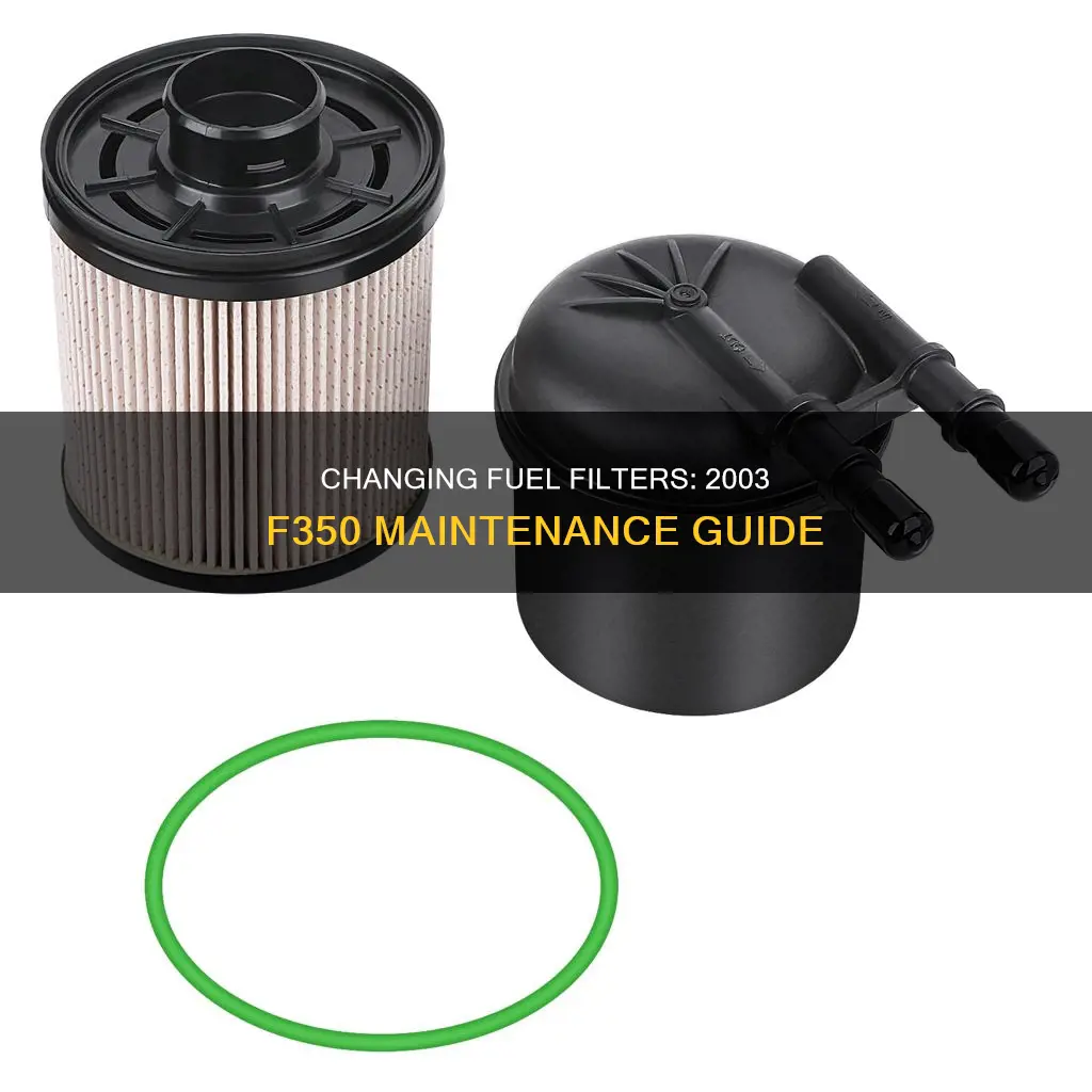 how do i change out my fuel filters f350 2003