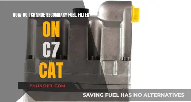 Changing the Secondary Fuel Filter on a C7 Cat