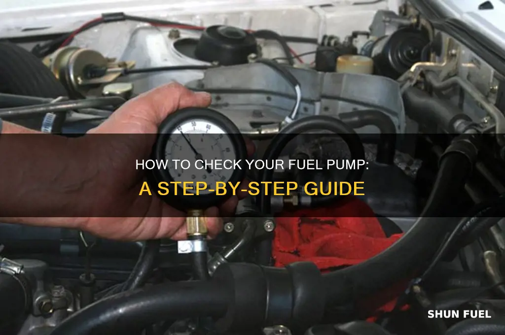 how do i check my fuel pump
