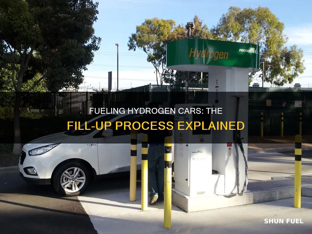 how do i fill up hydrogen fuel cell car