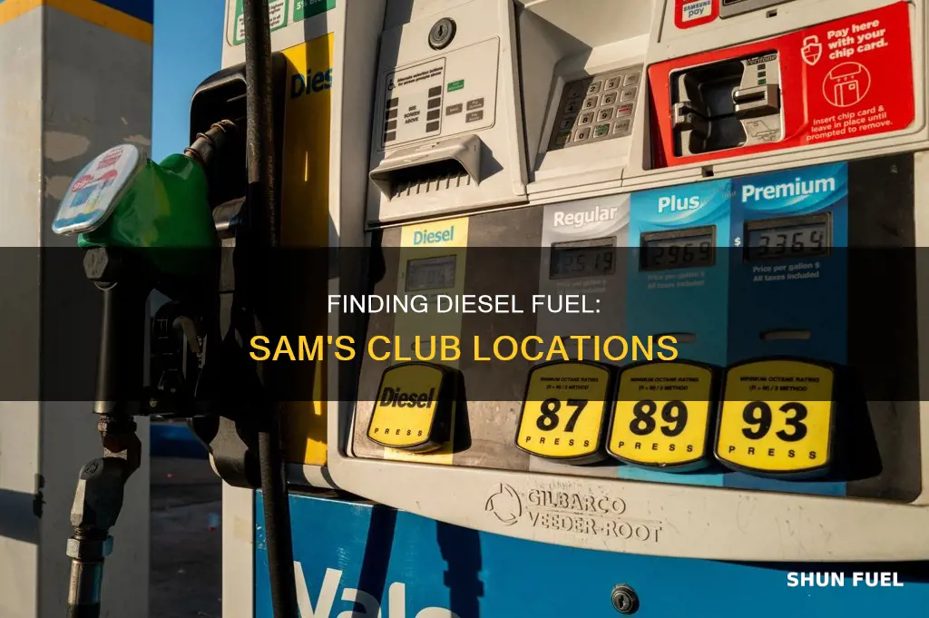 how do i find sams club with diesel fuel