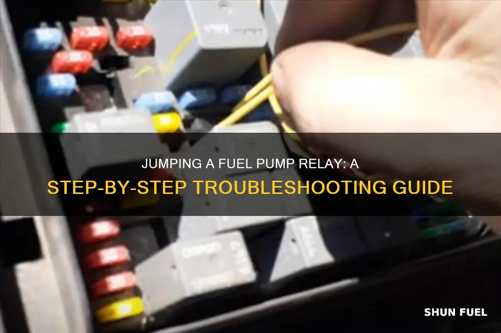 how do i jump a fuel pump relay