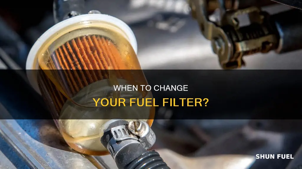 how do i know if my fuel filter needs changing