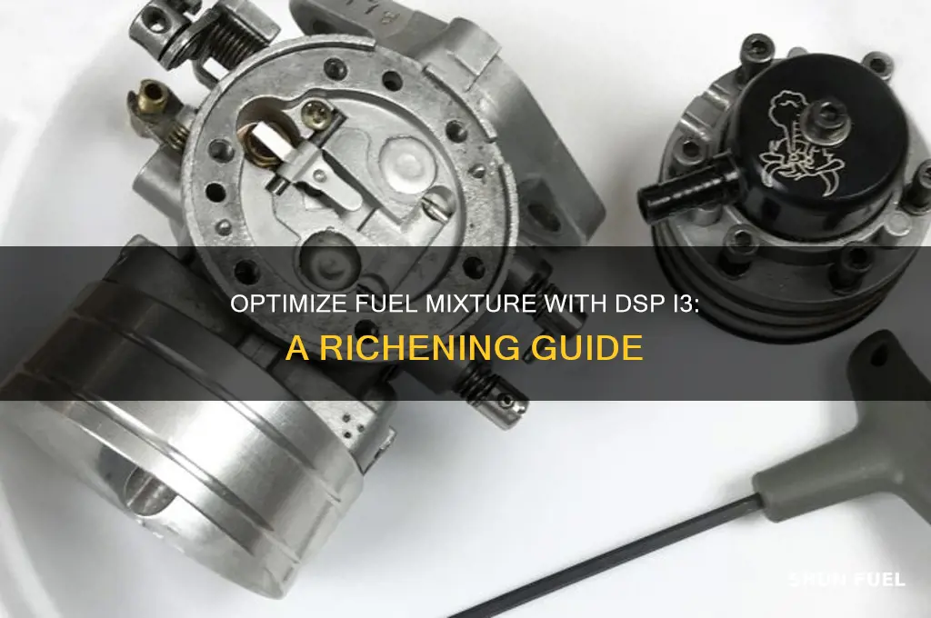 how do i richen my fuel using the dsp i3