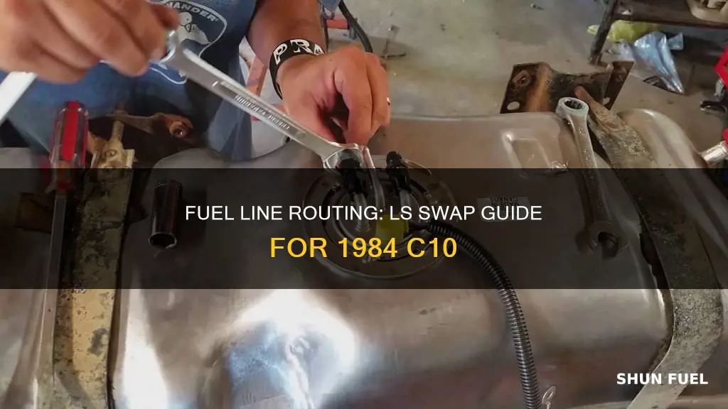 how do i run fuel line 1984 c10 ls swap