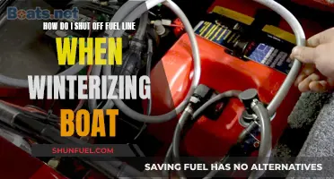 Winterizing Your Boat: Shutting Off the Fuel Line