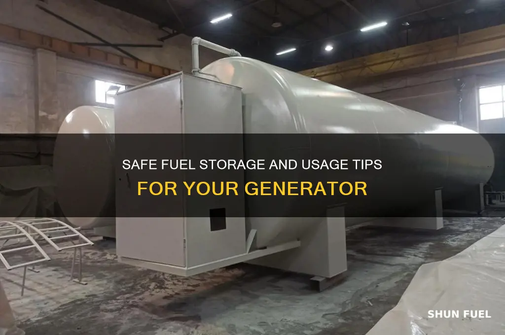 how do i store and use fuel for my generator