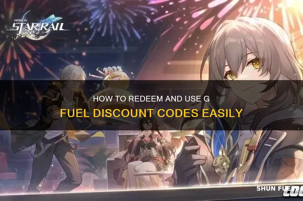 how do i use a code on g fuel