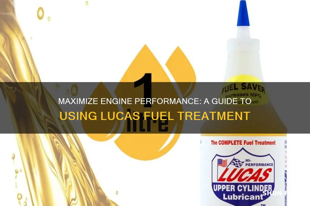 how do i use lucas fuel treatment
