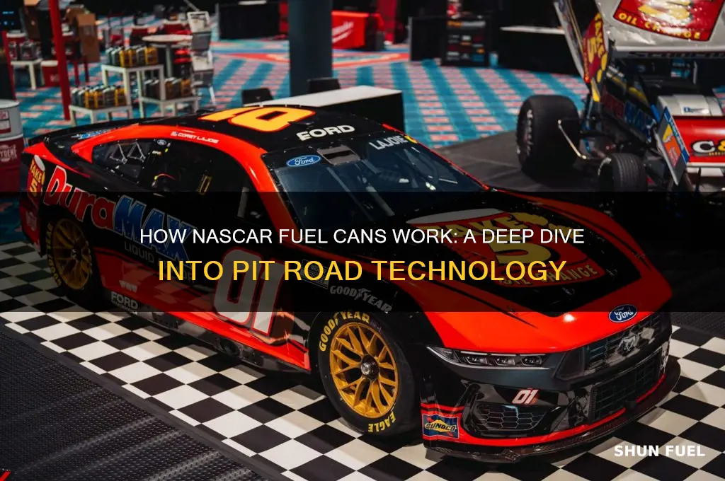 how do nascar fuel cans work
