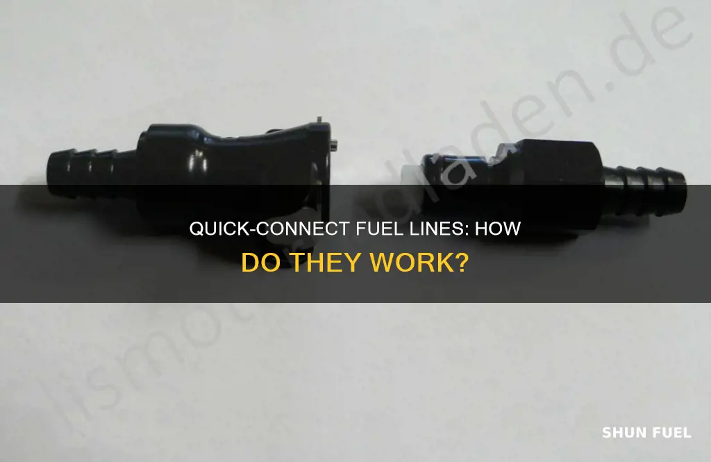 how do quick connect fuel lines work