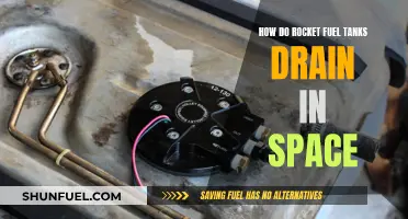 Rocket Fuel Tanks: Draining in Zero Gravity
