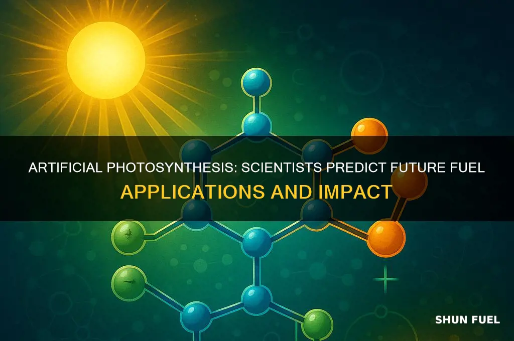 how do scientists foresee artificial photosynthesis fuel being used