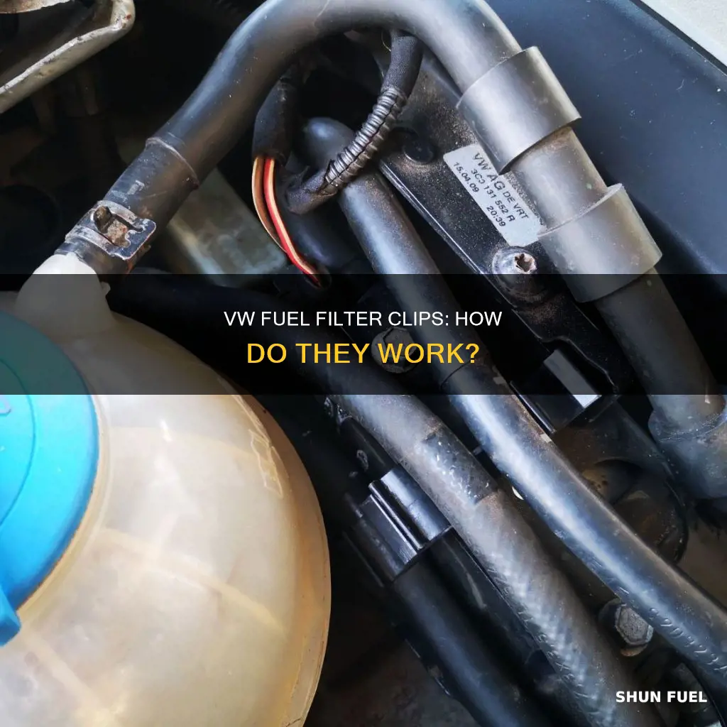 how do the fuel filter clips work on vw
