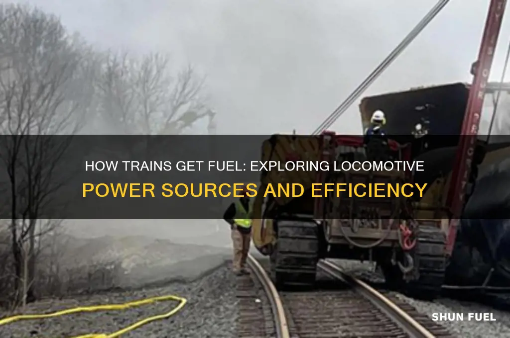 how do trains get fuel