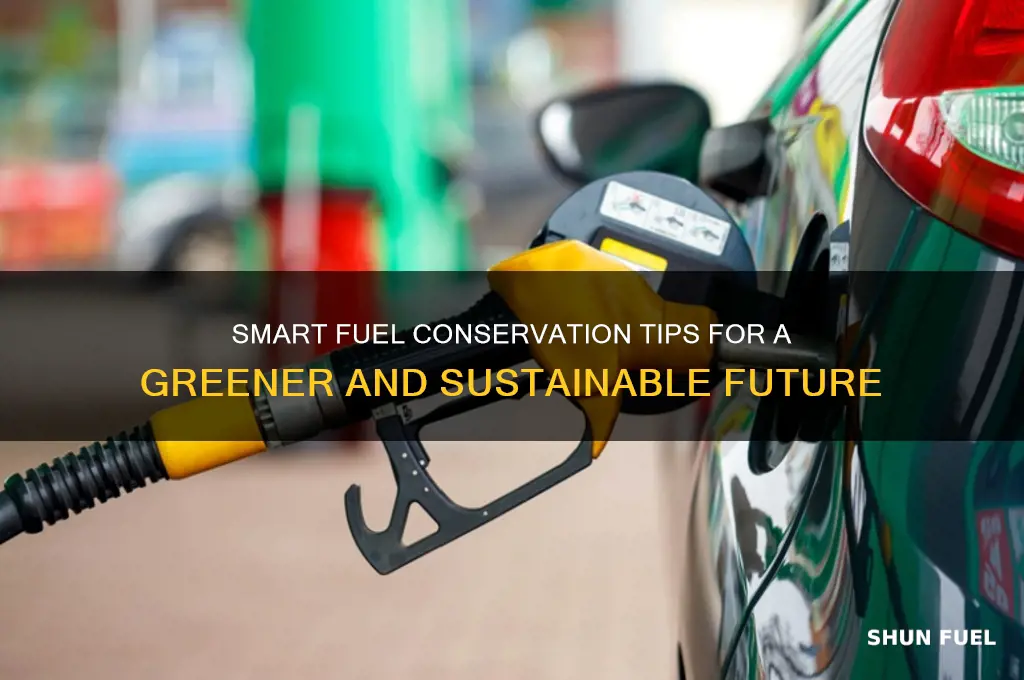 how do we conserve fuel