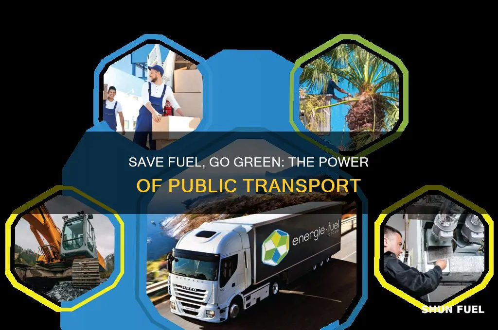how do we save fuel by using public transport