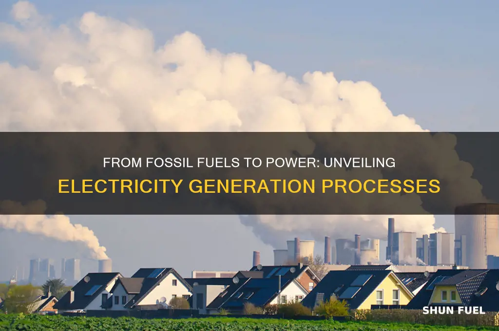 how do we use fossil fuels to create electricity