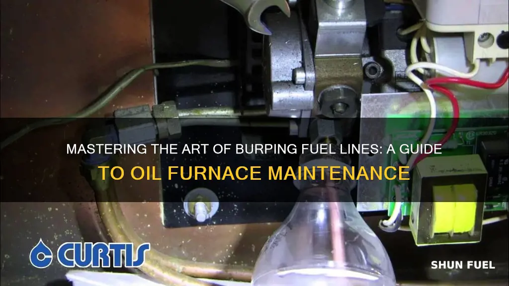 how do you burp fuel lines on an oil furnace