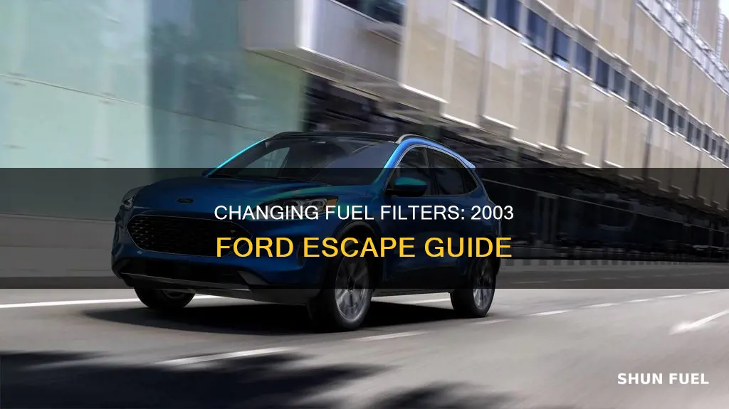 how do you change a 2003 ford escape fuel filter