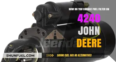 Changing Fuel Filter: John Deere 4240 Tractor Guide