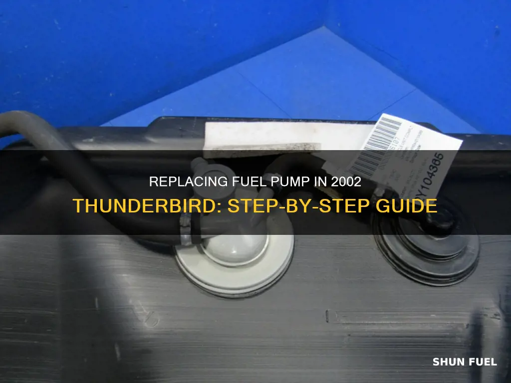 how do you change fuel pump on 2002 thunderbird