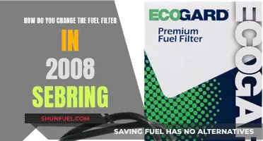 Changing Fuel Filters: 2008 Sebring Maintenance Guide