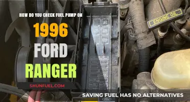Checking the Fuel Pump on a 1996 Ford Ranger: A Step-by-Step Guide