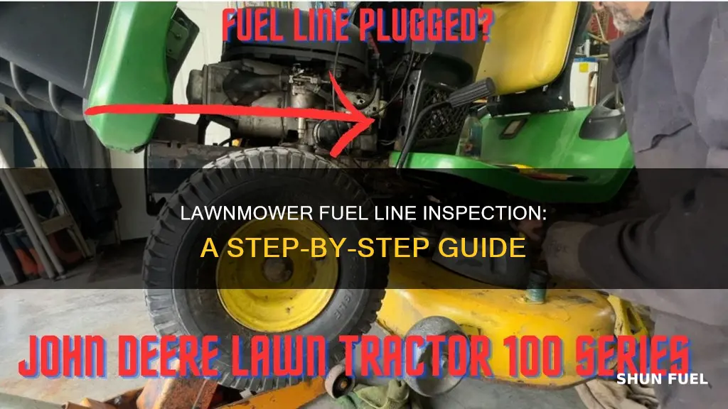 how do you check the fuel line on a lawnmower