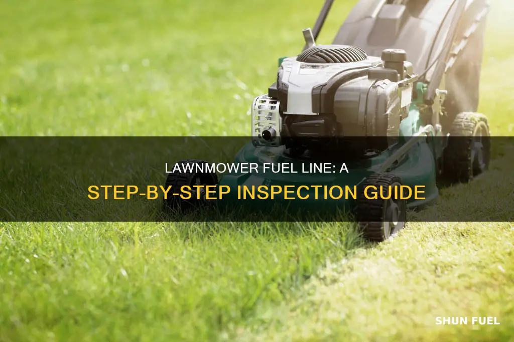 how do you check the fuel line on a lawnmower