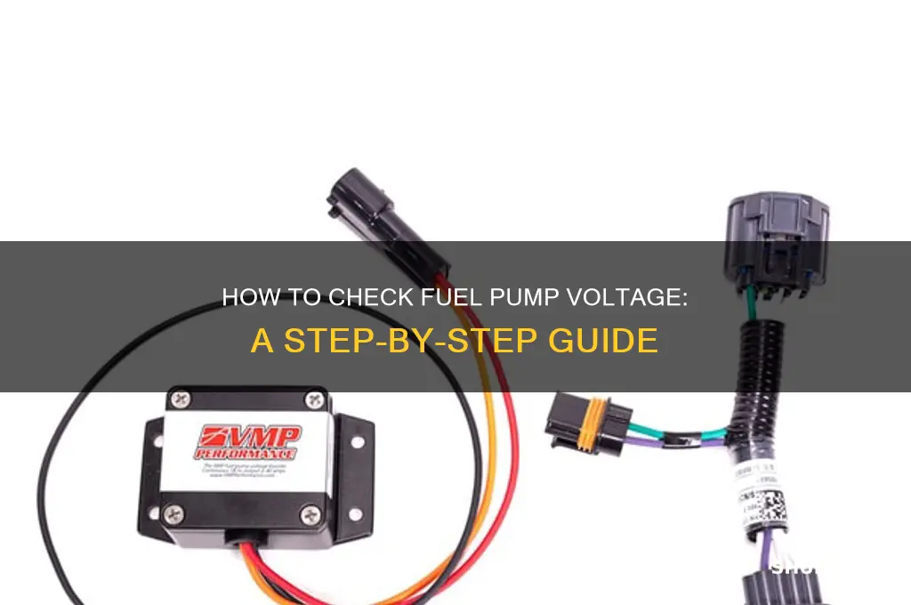 how do you check the voltage on a fuel pump