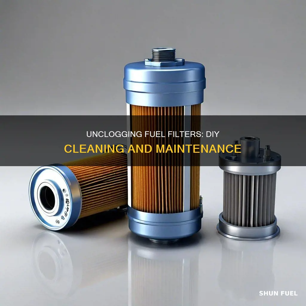 how do you clean a clogged fuel filter