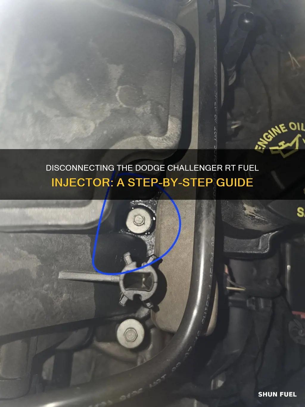how do you disconnect a dodge challenger rt fuel injector