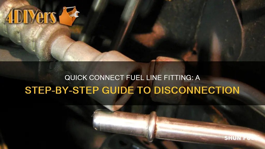 how do you disconnect a quick connect fuel line fitting