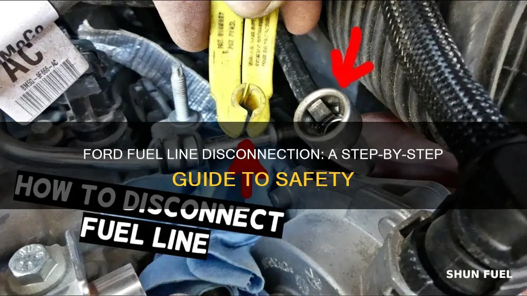 how do you disconnect ford fuel lines