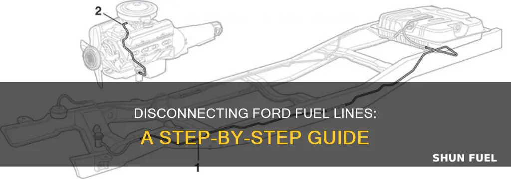 how do you disconnect ford fuel lines