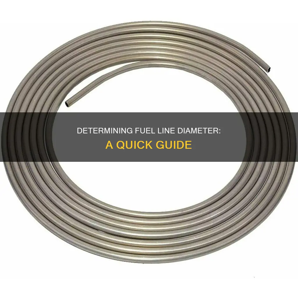how do you figure out diameter of fuel lines