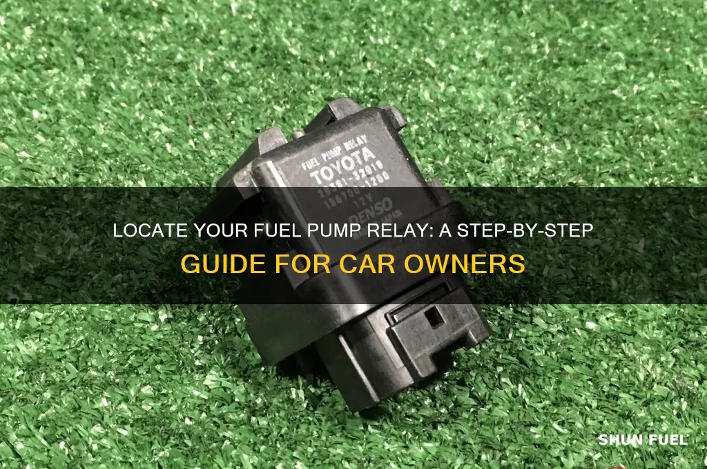 how do you find the fuel pump relay