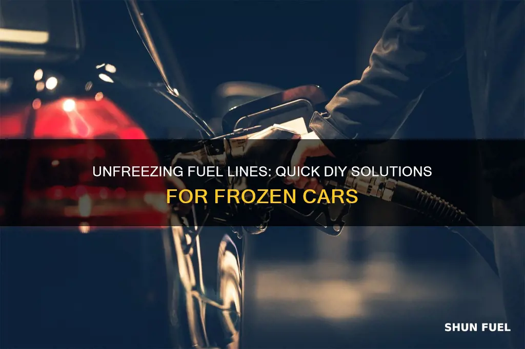 how do you fix frozen fuel line