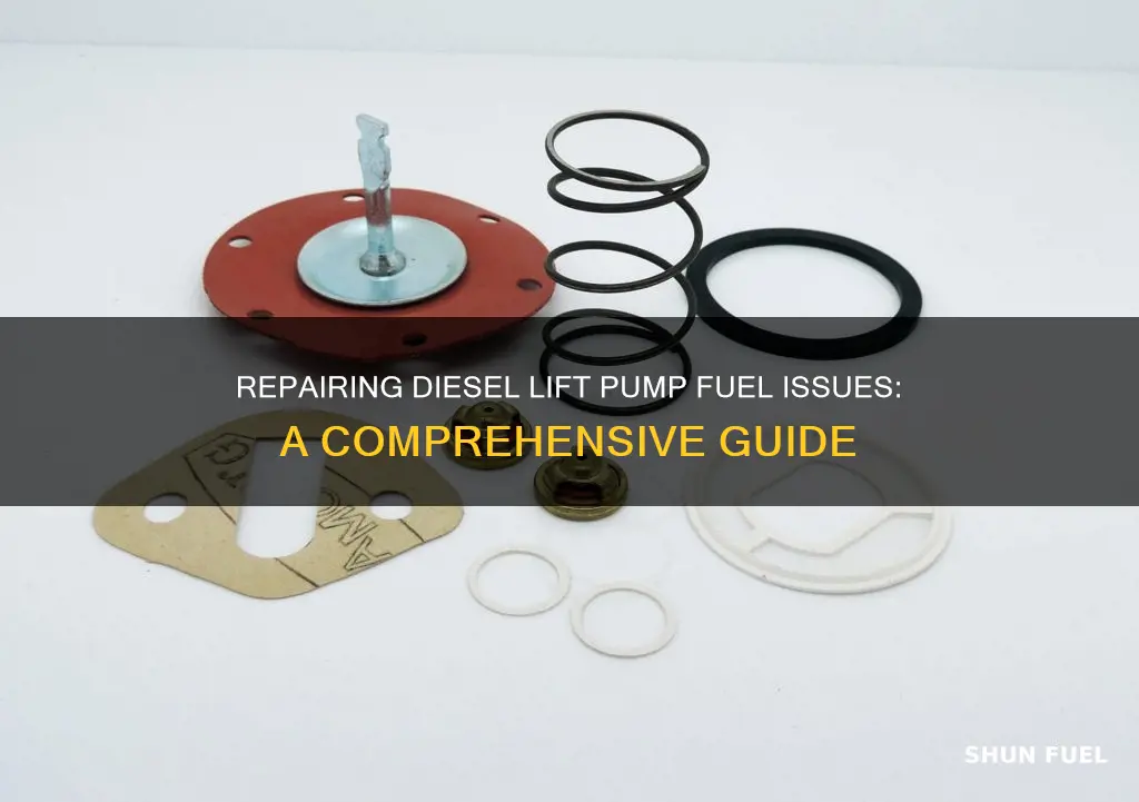 how do you fix fuel diesel lift pump fuel