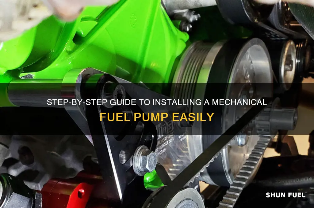 how do you install a mechanical fuel pump