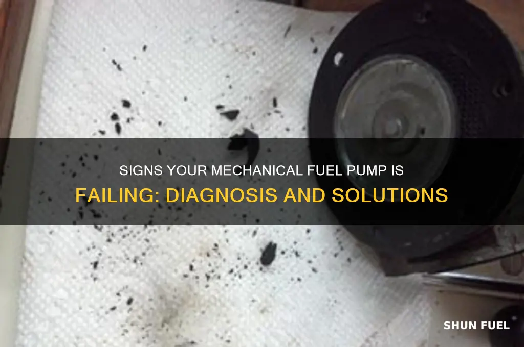 how do you know if mechanical fuel pump is bad