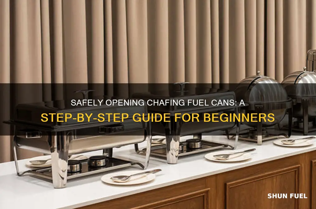how do you open a chafing fuel can