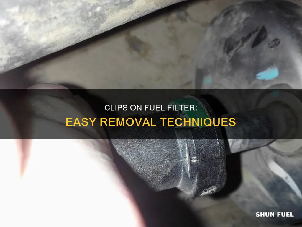 how do you remove a fuel filter with clips