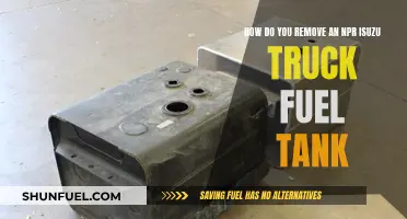 Removing Fuel Tanks: NPR Isuzu Truck Guide