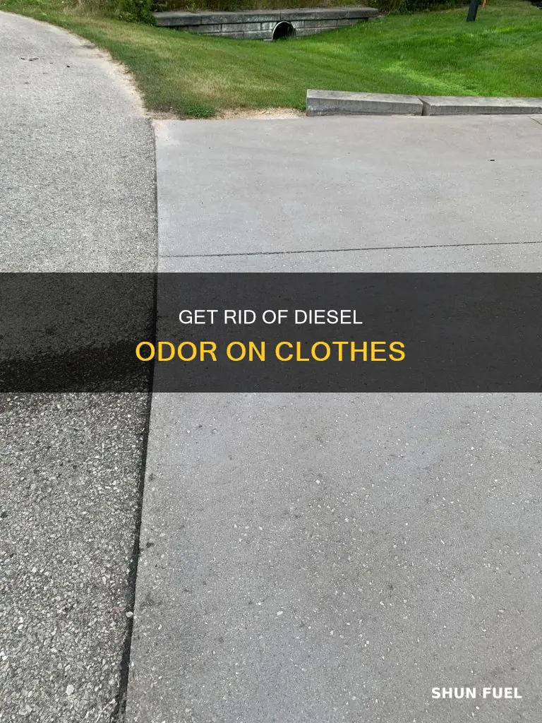 how do you remove diesel fuel smell from clothing