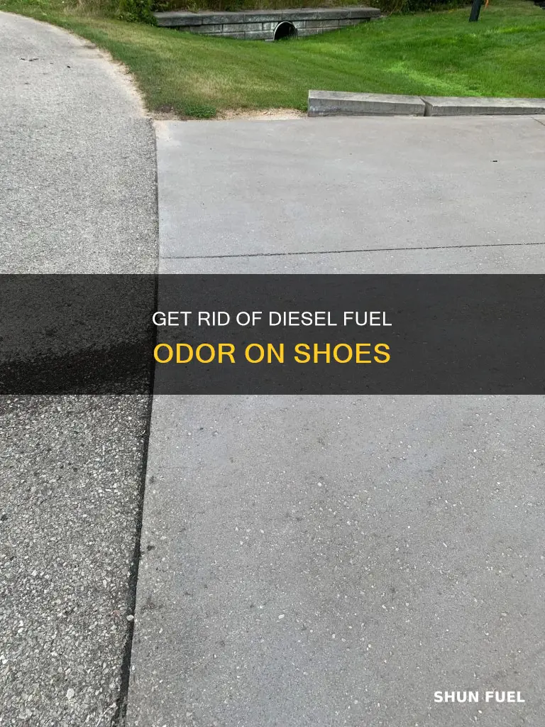 how do you remove diesel fuel smell from shoes