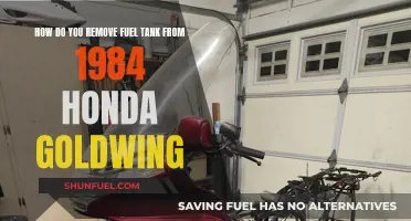 Removing the Fuel Tank from a 1984 Honda Goldwing