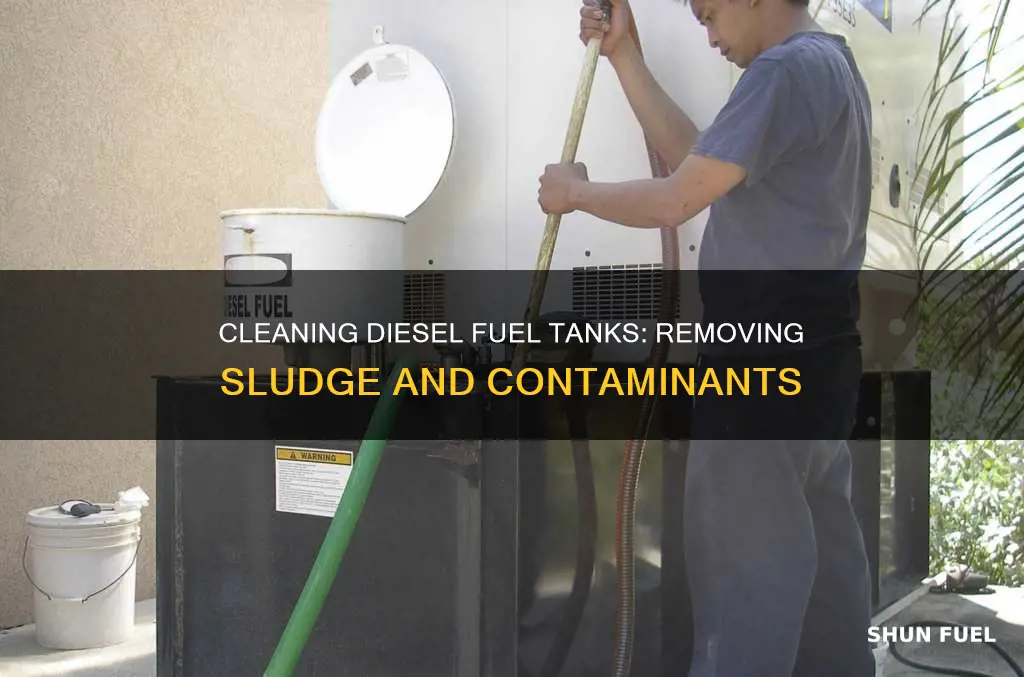 how do you remove sludge from a diesel fuel tank